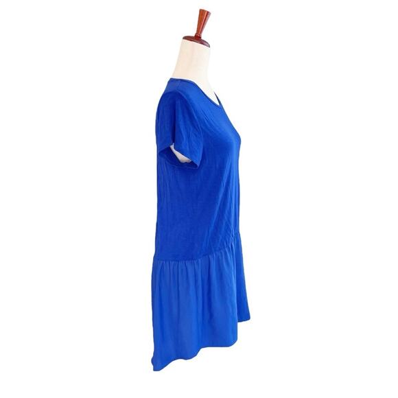 ANTHROPOLOGIE DOLAN Left Coast Loren High-Low Tunic Royal Blue Size S - Picture 5 of 9